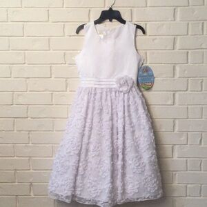 American Princess White Sleeveless Dress Size 16 Wedding Formal NEW